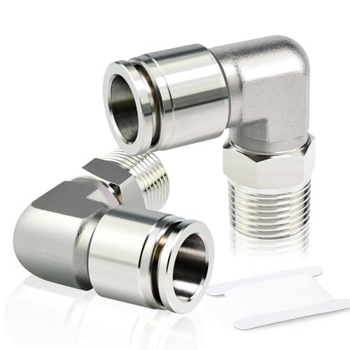 Raccord coudé extérieur inox 304 de 6 mm pour réparer les fuites en angle