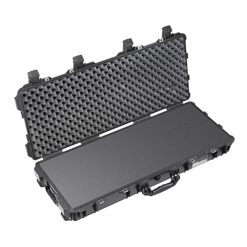 Pelican Protector 1700 Long Case - Multi-Purpose Hard Case with Foam - Tripod, Camera Equipment, Sportsmans Gun Case, Electronics Gear, and More (Black)