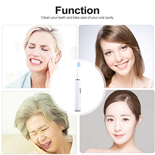 EXCEART Escova de Dentes ElÃ©trica Ã  Prova D'Ã¡gua RecarregÃ¡vel Escova de Dentes SÃ³nica Cinco Mo