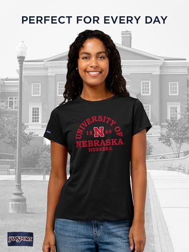 JanSport NCAA Officially Licensed Graduate Short Sleeve T Shirt for Women, Soft & Breathable Cotton-Polyester Blend Crewneck T Shirt with Graphic Detailing, Everyday University Fan Apparel - image 2