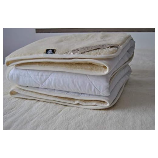 Merino Wool * DIAMOND * Coprimaterasso Coprimaterassi e protezioni lana merino naturale mattress topper pad underblanket (80_x_190_cm)