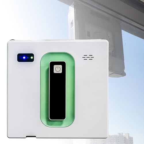 YXZYFPP Robot Inteligente limpiacristales, succión de 3000 Pa, Doble rociador de Agua, Control por aplicación/Remoto, 6 Modos de Limpieza, detección de (White)