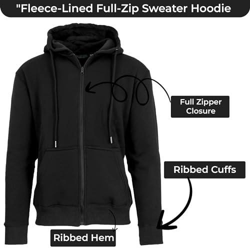 Men’s Fleece-Lined Full-Zip Hoodie3