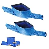 CDDCWZ 2 Stück Wasserzähler-Isolierabdeckung，Abnehmbare Isolierabdeckung des Wasserzählers，Universal Wasserzähler Frostschutz für Winterrohre(55x25cm)