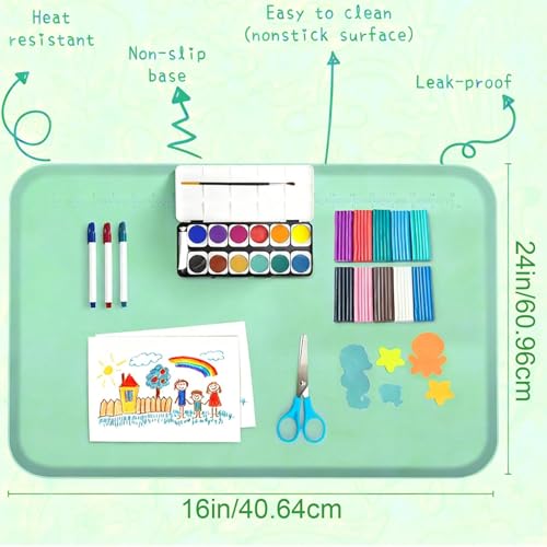 Estación de manualidades infantil antideslizante con vaso lavable 7