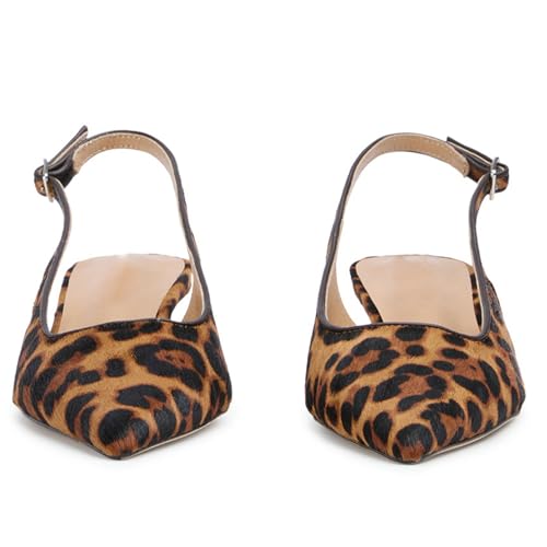 KysBloes Pointed Toe Slingback Kitten Heels for Women Low Heel Pointed Toe Pumps Formal Dress Shoes Sling Back Heels4