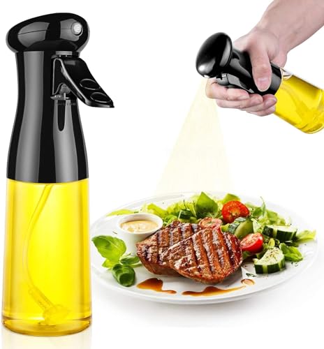 Image of LANFFIA 6 Pcs Silicone Air Fryer Liners | Reusable Non Stick Tray Pot Basket Mould Baking Oven | Replacement for Parchment Paper | Includes Oil Sprayer Bottle, Silicone Brush & Spatula Set
