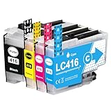LC416 最新IC残量表示 LC416-4PK 4色パック互換インクカートリッジ LC416BK LC416C LC416M LC416Y 標準容量 対応型番 Brother ブラザー MFC-J4940DN MFC-J4540N J4543N J4443N J4440N DCP-J4143N J4140Nプリンター
