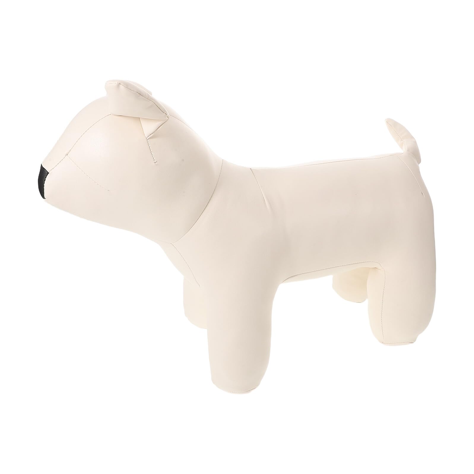 Mannequin pour chien en cuir PU blanc Hohopeti taille moyenne