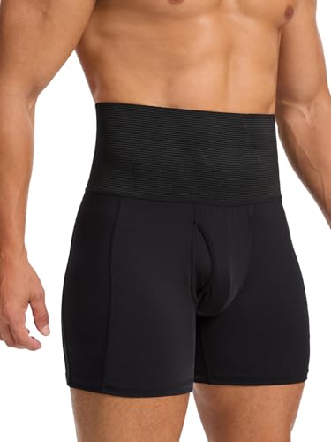 Shapewear Shorts for Men Tummy Control Shorts Slimming Long Leg Compression Boxer Briefs