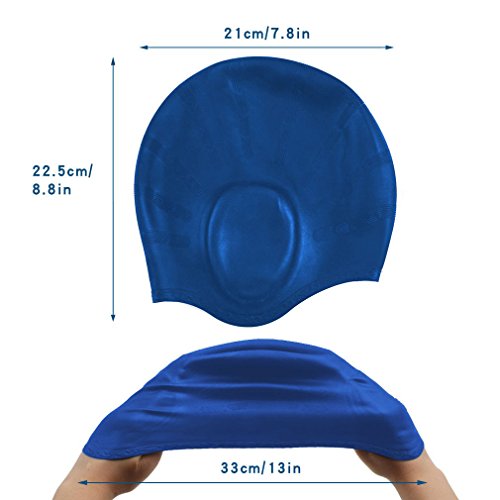 Cuffia da nuoto con tasche orecchio, Kingzuo