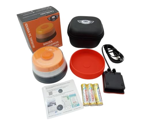 The Boutique For You Car - Kit De Baliza V16 Con Geolocalizacion Homologada Por La Dgt, Visibilidad 360 , Luz Led, Más Adaptador De Corriente, Funda Y Ventosa The Boutique For You Car - Kit De Baliza V16 Con Geolocalizacion Homologada Por La Dgt, Visibilidad 360 , Luz Led, Más Adaptador De Corriente, Funda Y Ventosa