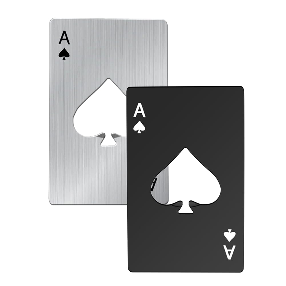 Amazon.com: EYAKEG 2 Pack Ace of Spades Bottle Opener Credit Card