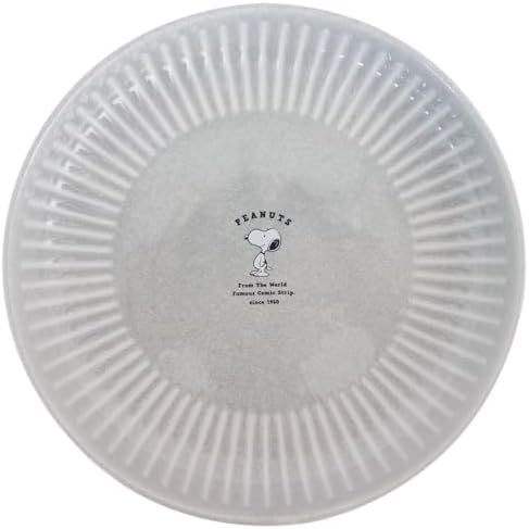 金正陶器(Kaneshotouki) Peanuts 614124 Snoopy Plate, Curry Plate, Pasta Plate, Approx. 8.3 inches (21 cm), Microwave Safe, Dishwasher Safe, Stone Gray, Made in Japan image 4