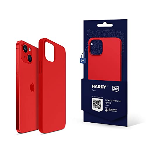 Housse de protection rouge dos dos de téléphone pour iPhone 14 Plus - 3mk HARDY® Case Rouge
