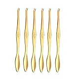 6 uds. De Tenedores de Cangrejo, púas de Acero Inoxidable para camarones y Langostas, Tenedores...