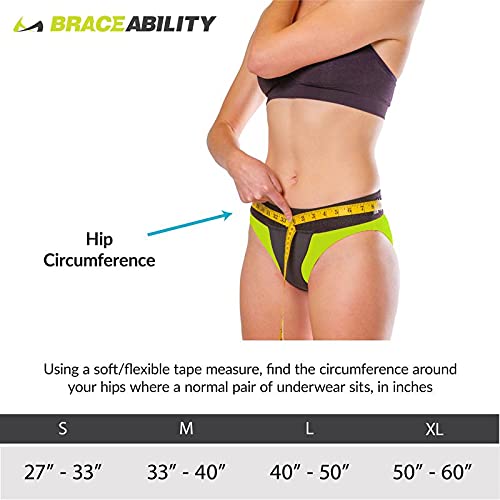 BraceAbility Pelvic Pro Prolapse Support Belt Women's Prolapsed