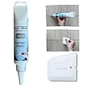 MUSTBEST Tile Grout Repair Kit (Grey 8.8 Oz - 250 Gr), Four-Way Use, Repair, Renew, Repaint, Fill The Gaps, Fast Drying, Odorless, Waterproof And Pre-Mixed Grout Pen For Shower, Kitchen, Pool,Bathroom