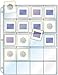 StoreSMART - Binder Page for Samples, Swatches, Coins, Slides - Top Load, Clear Plastic - 10-Pack - VH1173-10