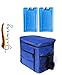 Nevera portátil | práctica bolsa nevera grande | para bebidas frías | Picnic JGA Camping jardín I 24 litros XXL frío camping bolsa térmica nevera portátil picnic (azul incluye 2 acumuladores de frío)