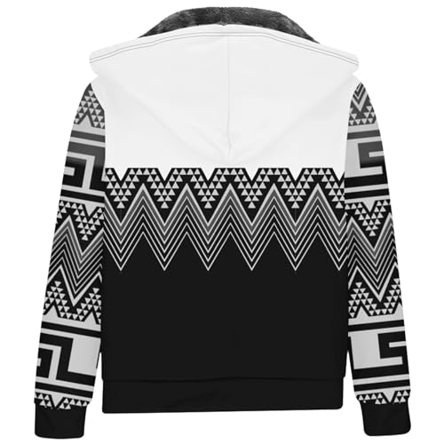 Sudadera con capucha de invierno para hombre forrada en sherpa 5