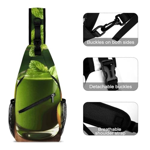 Bolso tipo sling deportivo para viaje y senderismo miniatura 3