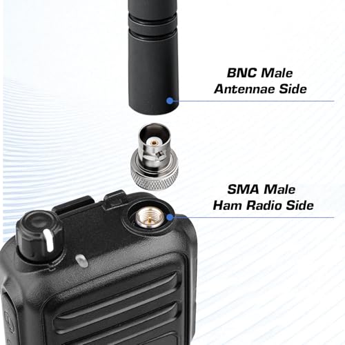 Adaptador BNC hembra a SMA hembra negro, pack 3 miniatura 4