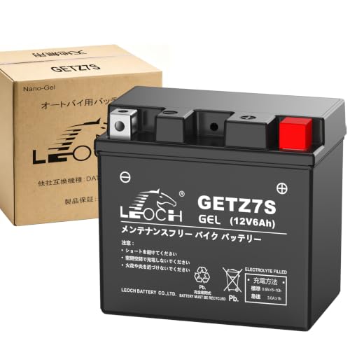 Amazon | LEOCH ゲル型 バイク用バッテリー GETZ7S（YTZ7S TTZ7SLと