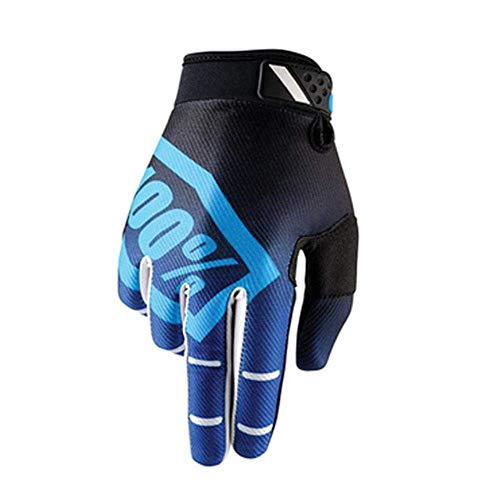 AYDQC Gants Moto-Cross Full Finger Sports de Plein air médius Gants Hommes et des Femmes à vélo équitation Gants Vélo, Bleu, M fengong (Color : -, Size : -) Cover