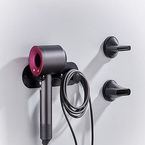 Haartrocknerhalter für Dyson und Andere Fönhalter Universal Wandhalterung Halterung Edelstahl Kabelhalter Bad-Serie Haartrockner-Wandhalter,B
