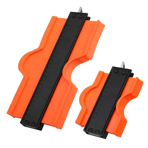 Jauge de contour multifonction avec verrouillage lot de 2 pour gabarit de découpe carrelage