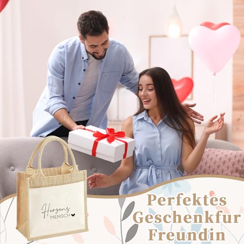 Beste Freundin Geschenke,Geschenk Beste Freundin Geburtstag,Geschenke Für Beste Freundin, Jutebeutel Für Geburtstagsgeschenke,Geschenkideen Für Beste Freundin,Taschen Für Einkaufen, Reisen Und Strand
