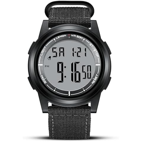 HANPOSH Men's Digital Sports Watch with Features Cover