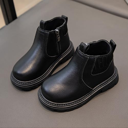 Girls Chelsea Boots Fashion Side Zipper Ankle Boots Fall Winter Fashion Combat Shoes for Toddler/Little Kid/Big Kid2