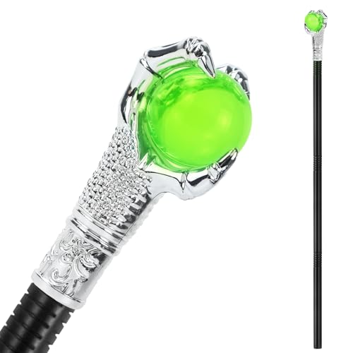 Baguette magique Maleficent pour Halloween, sceptre, canne Maleficent pour Halloween, baguette de sorcière, accessoires gothiques pour costume de vampire,...