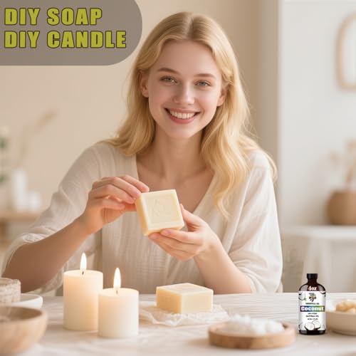 Image of Coconut Essential Oil for Diffuser Massage Soap, Coconut Oil 4 fl oz