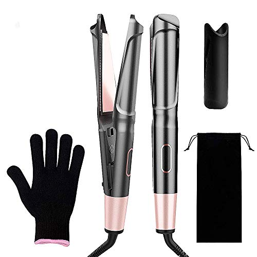 Professional Salon Hair Straightener and Curler 2 in 1 Hair Straightener Curling Iron,STYLEAGAL