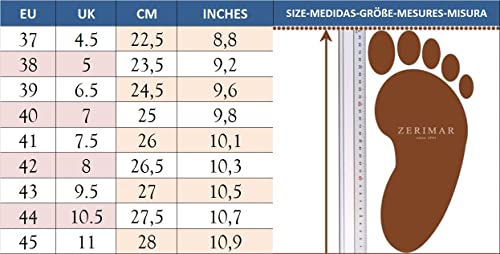 Zerimar-Zapatos-de-Deporte-Zapatos-de-Golf-Zapatos-Deportivos-Piel-Calzado-de-Piel-Golf-Zapatillas-para-Golf