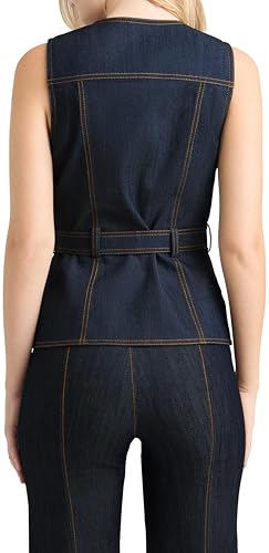 Cinq à Sept Womens Indigo Denim Reenee Vest2