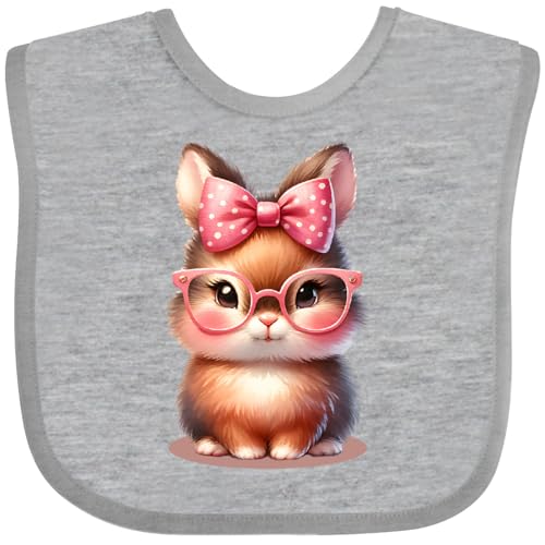 inktastic Girls Spring Bunny Rabbit Easter Baby Bib