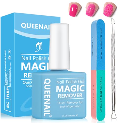#Commissioniguadagnate<br>Solvente per Smalto 14ml con Spingi Cuticole e Lima per Unghie,Gel Remover per Smalto,Non fa Male alle Unghie,Rimuove Facilmente e Rapidamente lo Smalto in 3-5 Minuti
