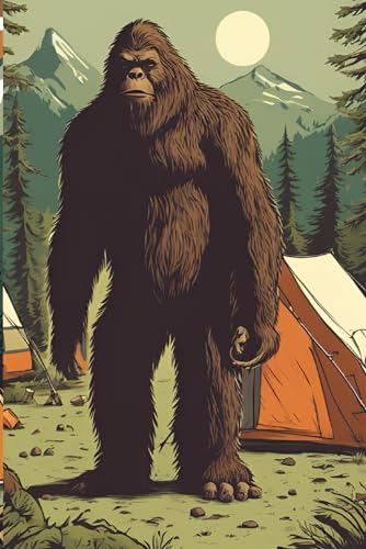 Funny Bigfoot Camping Notebook For Dad, Men | Summer Camping Journal: Outdoor Gifts (Lined Pages Notebook)