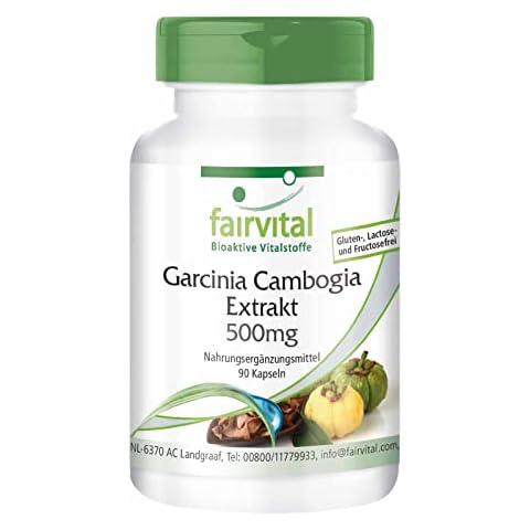 Fairvital | Garcinia Cambogia Kapseln - 500mg Garcinia Cambogia Extrakt pro Kapsel - HOCHDOSIERT mit 60% HCA - VEGAN - 90 Kapseln Cover