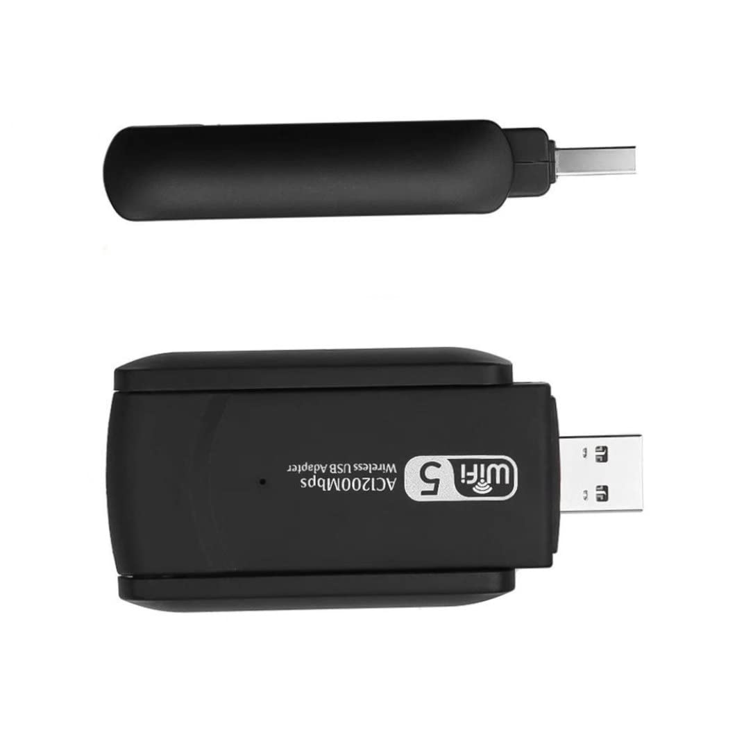Adapter USB WiFi 2.4G + 5.8G 1200Mbps Dwuzakresowy bezprzewodowy adapter anteny internetowej Dongle Karta sieciowa/200
