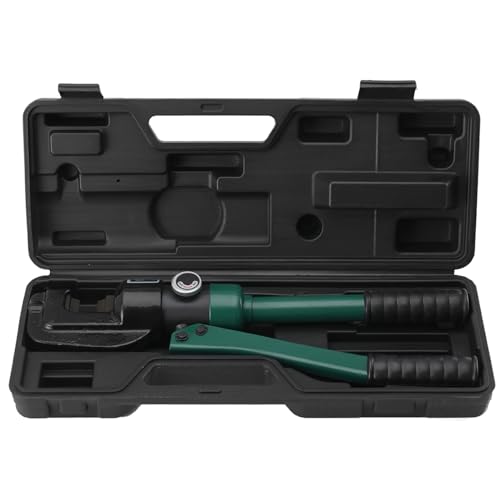 Hydraulic Rebar Cutter, 4-16mm Rebar Rod Cutting Tool, Steel Bar Cutter Shear with Carrying Case, 8 Ton/17637lbs Handheld Steel Bolt Cutting Tool, Manual Rebar Crimping Tool