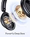TAGRY Active Noise Cancelling Headphones 100H Playtime Wireless Over Ear Bluetooth Headphones with Deep Bass Fast Charging Light Weight Comfort Earcups Headsets for Travel Home Office Phone PC Black