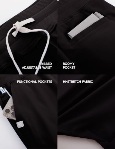 Image of Sedona Flared Scrub Pants for Women - High-Waisted, Slim Flared Fit with 6 Functional Pockets, Stylish Design