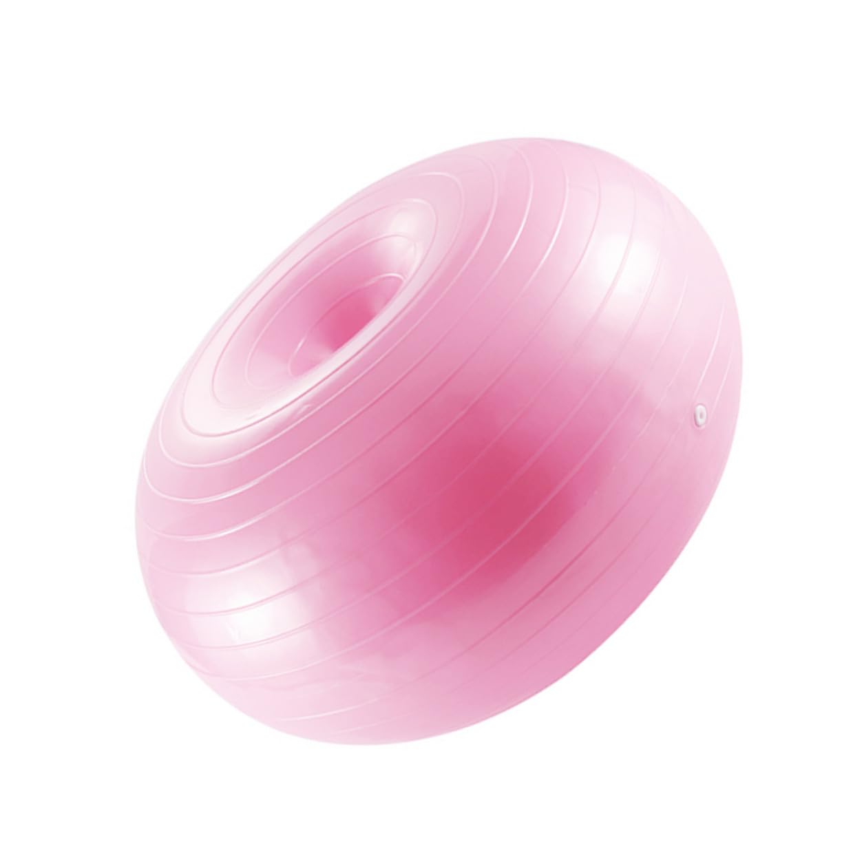 Gatuida Donut Gymnastikball in Rosa, Anti Burst PVC mit Luftpumpe für Yoga