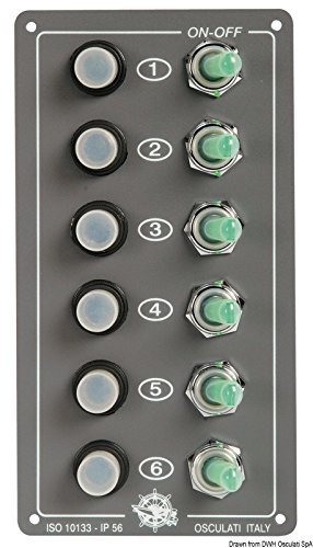 OSCULATI Pannello Elite 6 interruttori