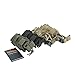 EXCELLENT ELITE SPANKER Open Top Single Pistol Mag Pouch Flashlight Holder Magazine for Glock19 M1911 Magazines(Coyote Brown)
